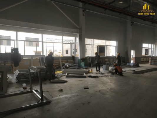 Hình ảnh thi công nhà xưởng tại Quận 4