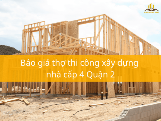 Báo giá thợ thi công xây dựng nhà cấp 4